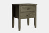Ivydale Wide 2 Drawer Bedside Table - Ash
