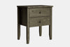 Ivydale Wide 2 Drawer Bedside Table - Ash