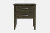 Ivydale Wide 2 Drawer Bedside Table - Ash