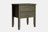 Ivydale Wide 2 Drawer Bedside Table - Ash