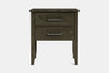 Ivydale Wide 2 Drawer Bedside Table - Ash