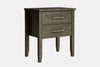 Ivydale Wide 2 Drawer Bedside Table - Ash