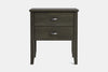 Ivydale Wide 2 Drawer Bedside Table - Pine
