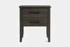 Ivydale Wide 2 Drawer Bedside Table - Pine