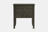 Ivydale Wide 2 Drawer Bedside Table - Pine