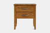 Ivydale Wide 2 Drawer Bedside Table - Ash