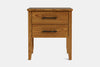 Ivydale Wide 2 Drawer Bedside Table - Ash