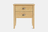 Ivydale Wide 2 Drawer Bedside Table - Pine