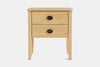Ivydale Wide 2 Drawer Bedside Table - Pine