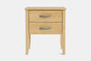 Ivydale Wide 2 Drawer Bedside Table - Pine