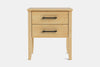 Ivydale Wide 2 Drawer Bedside Table - Pine