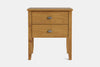 Ivydale Wide 2 Drawer Bedside Table - Pine