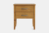 Ivydale Wide 2 Drawer Bedside Table - Pine