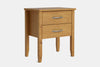 Ivydale Wide 2 Drawer Bedside Table - Pine