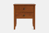 Ivydale Wide 2 Drawer Bedside Table - Pine