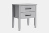 Ivydale Wide 2 Drawer Bedside Table - Pine