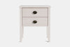 Ivydale Wide 2 Drawer Bedside Table - Ash