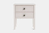 Ivydale Wide 2 Drawer Bedside Table - Ash