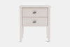Ivydale Wide 2 Drawer Bedside Table - Ash