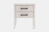 Ivydale Wide 2 Drawer Bedside Table - Ash