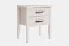 Ivydale Wide 2 Drawer Bedside Table - Ash
