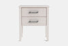 Ivydale Wide 2 Drawer Bedside Table - Ash