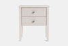 Ivydale Wide 2 Drawer Bedside Table - Ash