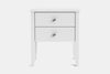 Ivydale Wide 2 Drawer Bedside Table - Pine