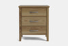 Ivydale Wide 3 Drawer Bedside Table - Ash