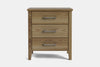 Ivydale Wide 3 Drawer Bedside Table - Ash