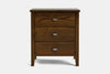 Ivydale Wide 3 Drawer Bedside Table - Ash