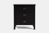 Ivydale Wide 3 Drawer Bedside Table - Ash