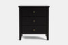 Ivydale Wide 3 Drawer Bedside Table - Ash