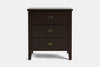 Ivydale Wide 3 Drawer Bedside Table - Pine