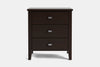 Ivydale Wide 3 Drawer Bedside Table - Pine