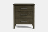 Ivydale Wide 3 Drawer Bedside Table - Ash