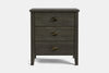 Ivydale Wide 3 Drawer Bedside Table - Pine