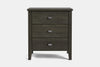 Ivydale Wide 3 Drawer Bedside Table - Pine