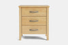 Ivydale Wide 3 Drawer Bedside Table - Pine