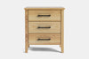 Ivydale Wide 3 Drawer Bedside Table - Ash