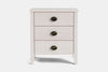 Ivydale Wide 3 Drawer Bedside Table - Ash