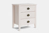 Ivydale Wide 3 Drawer Bedside Table - Ash