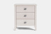 Ivydale Wide 3 Drawer Bedside Table - Ash