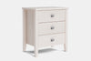 Ivydale Wide 3 Drawer Bedside Table - Ash