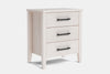 Ivydale Wide 3 Drawer Bedside Table - Ash