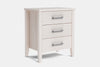 Ivydale Wide 3 Drawer Bedside Table - Ash