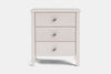 Ivydale Wide 3 Drawer Bedside Table - Ash