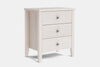 Ivydale Wide 3 Drawer Bedside Table - Ash