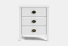 Ivydale Wide 3 Drawer Bedside Table - Pine