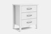 Ivydale Wide 3 Drawer Bedside Table - Pine